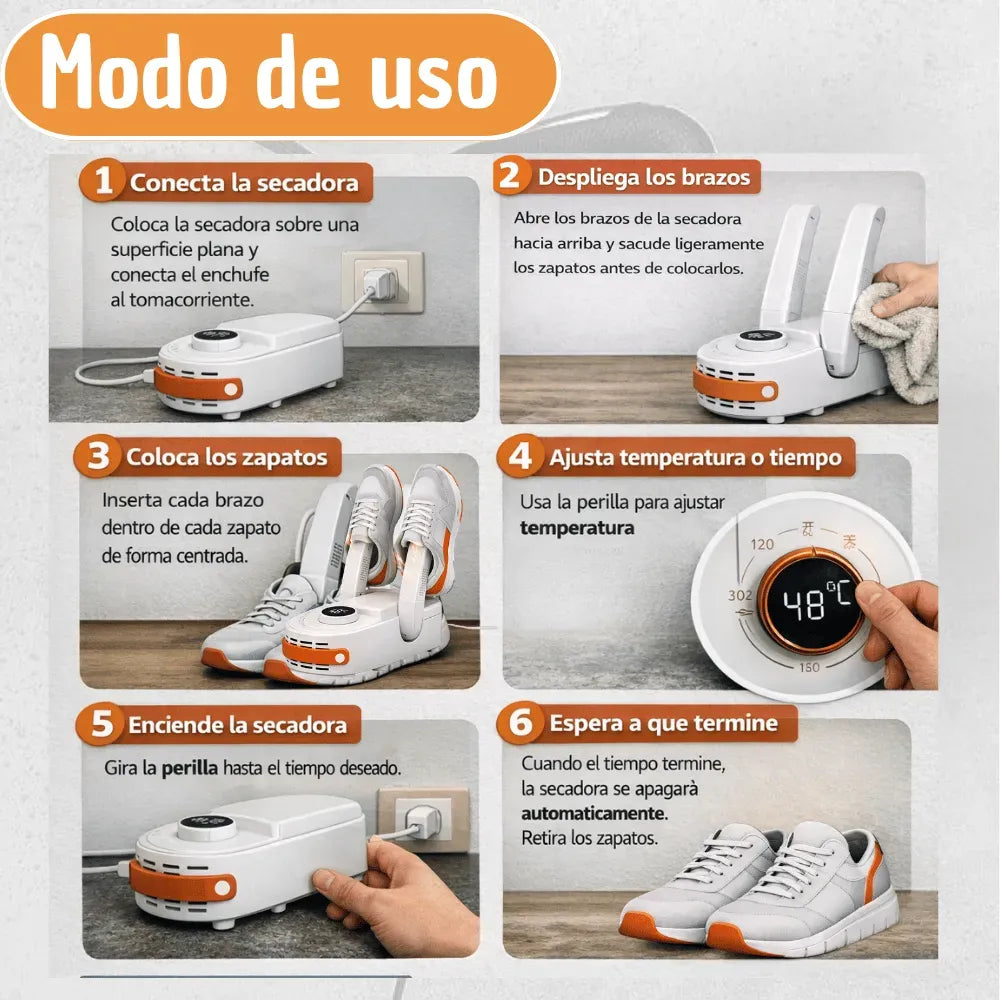 Secador de zapatos eléctrico