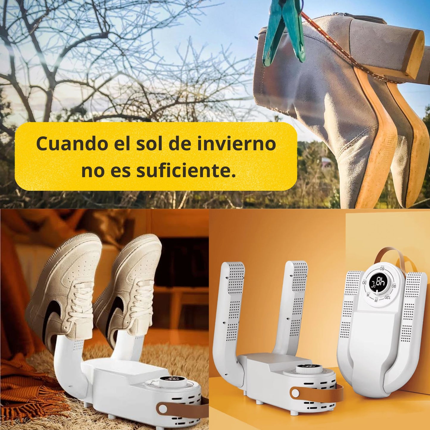 Secador de zapatos eléctrico