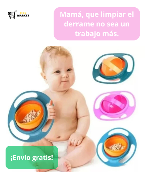Plato Antivuelco Giratorio Bebé 360°