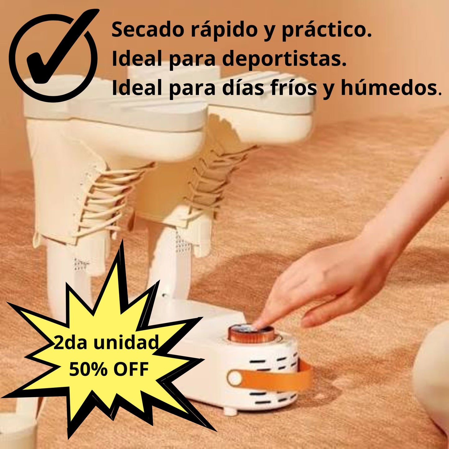 Secador de zapatos eléctrico